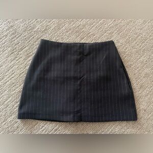Abercrombie & Fitch Black Striped Scarlett Mini Skirt / Skort size small